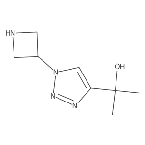2-[1-(azetidin-3-yl)-1H-1,2,3-triazol-4-yl]propan-2-ol结构式
