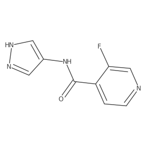 3-Fluoro-N-(1h-pyrazol-4-yl)isonicotinamide Structure