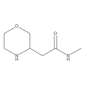 N-methyl-2-(morpholin-3-yl)acetamide结构式