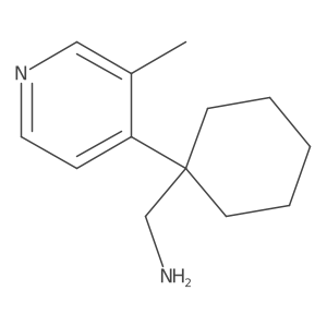 [1-(3-Methylpyridin-4-yl)cyclohexyl]methanamine Structure