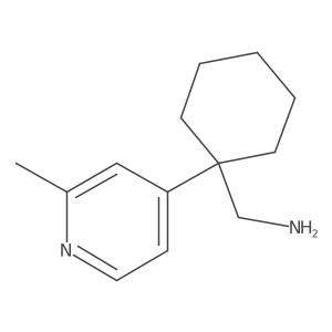 [1-(2-Methylpyridin-4-yl)cyclohexyl]methanamine结构式