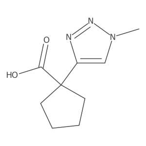 1-(1-methyl-1H-1,2,3-triazol-4-yl)cyclopentane-1-carboxylic acid Structure