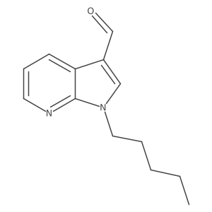1-Pentylpyrrolo[2,3-b]pyridine-3-carbaldehyde结构式