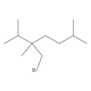 3-(Bromomethyl)-2,3,6-trimethylheptane Structure