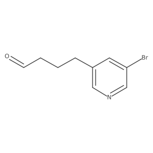 4-(5-Bromopyridin-3-yl)butanal结构式