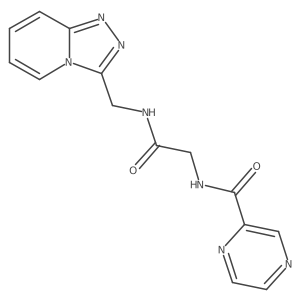 N-{2-oxo-2-[([1,2,4]triazolo[4,3-a]pyridin-3-ylmethyl)amino]ethyl}-2-pyrazinecarboxamide Structure