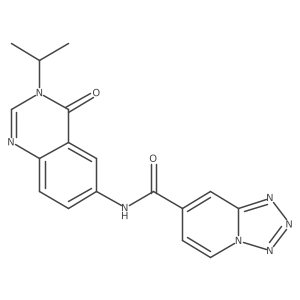N-[4-oxo-3-(propan-2-yl)-3,4-dihydroquinazolin-6-yl]tetrazolo[1,5-a]pyridine-7-carboxamide Structure
