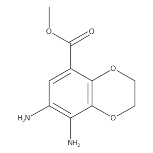Methyl 7,8-diamino-1,4-benzodioxan-5-carboxylate Structure