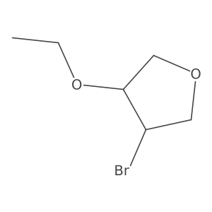 3-Bromo-4-ethoxyoxolane Structure