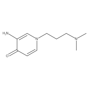 3-Amino-1-[3-(dimethylamino)propyl]-1,4-dihydropyridin-4-one结构式