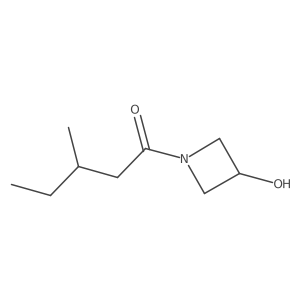 1-(3-Hydroxyazetidin-1-yl)-3-methylpentan-1-one结构式