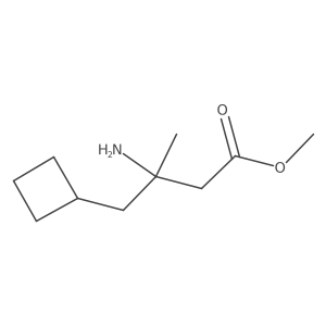 Methyl 3-amino-4-cyclobutyl-3-methylbutanoate Structure