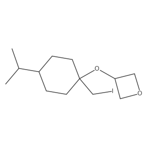 3-{[1-(Iodomethyl)-4-(propan-2-yl)cyclohexyl]oxy}oxetane结构式
