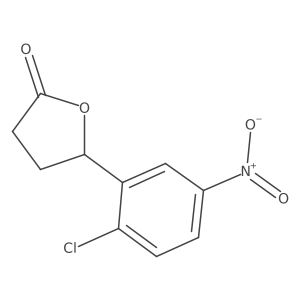 5-(2-Chloro-5-nitrophenyl)dihydro-2(3h)-furanone结构式