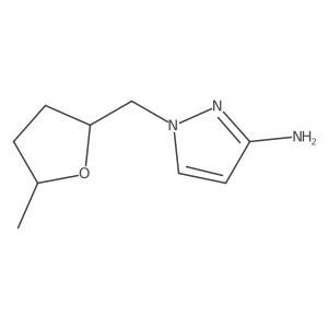 1-[(5-Methyloxolan-2-yl)methyl]-1h-pyrazol-3-amine Structure