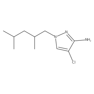 4-chloro-1-(2,4-dimethylpentyl)-1H-pyrazol-3-amine Structure