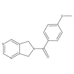(4-methoxyphenyl)(5H-pyrrolo[3,4-d]pyrimidin-6(7H)-yl)methanone结构式