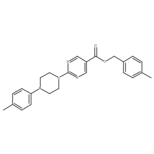 4-Methylbenzyl 2-[4-(4-methylphenyl)piperazin-1-yl]pyrimidine-5-carboxylate结构式