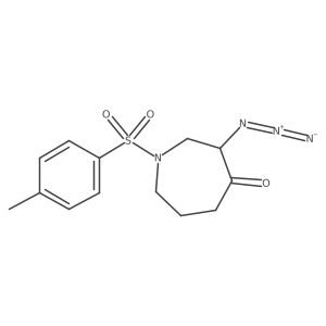3-Azidohexahydro-1-[(4-methylphenyl)sulfonyl]-4H-azepin-4-one结构式