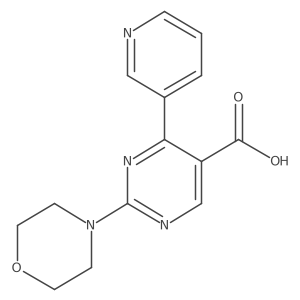 2-Morpholino-4-(3-pyridyl)-5-pyrimidinecarboxylic acid结构式