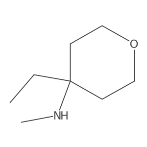 4-ethyl-N-methyloxan-4-amine Structure