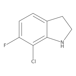 7-Chloro-6-fluoro-2,3-dihydro-1H-indole Structure