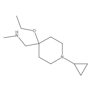 [(1-Cyclopropyl-4-ethoxypiperidin-4-yl)methyl](methyl)amine结构式