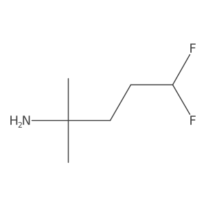 5,5-Difluoro-2-methylpentan-2-amine结构式