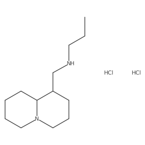 N-(Octahydro-2H-quinolizin-1-ylmethyl)propan-1-amine dihydrochloride结构式