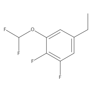 1,2-Difluoro-3-difluoromethoxy-5-ethylbenzene结构式