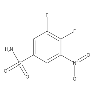 3,4-Difluoro-5-nitrobenzenesulfonamide Structure