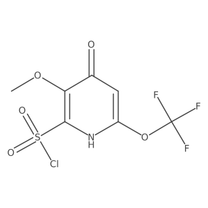 4-Hydroxy-3-methoxy-6-(trifluoromethoxy)pyridine-2-sulfonyl chloride Structure