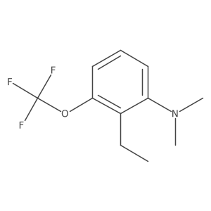 1-Dimethylamino-2-ethyl-3-(trifluoromethoxy)benzene结构式