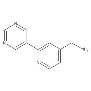 (2-(Pyrimidin-5-yl)pyridin-4-yl)methanamine Structure
