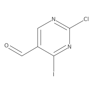 2-Chloro-4-iodopyrimidine-5-carbaldehyde结构式