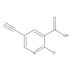 5-Ethynyl-2-fluoronicotinic acid结构式