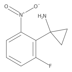 1-(2-Fluoro-6-nitrophenyl)cyclopropan-1-amine Structure