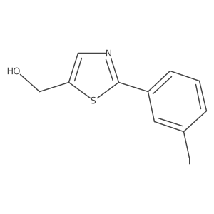 (2-(3-Iodophenyl)thiazol-5-yl)methanol Structure