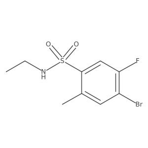 4-bromo-N-ethyl-5-fluoro-2-methylbenzene-1-sulfonamide Structure