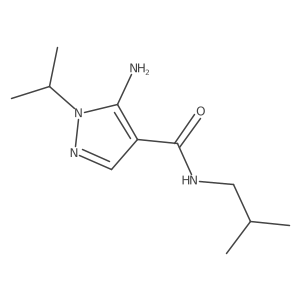 5-amino-N-(2-methylpropyl)-1-(propan-2-yl)-1H-pyrazole-4-carboxamide Structure