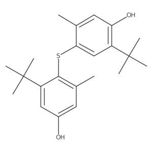 2-(1,1-Dimethylethyl)-4-[[2-(1,1-dimethylethyl)-4-hydroxy-6-methylphenyl]thio]-5-methylphenol Structure