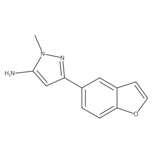 3-(1-benzofuran-5-yl)-1-methyl-1H-pyrazol-5-amine Structure