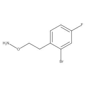 O-[2-(2-bromo-4-fluorophenyl)ethyl]hydroxylamine Structure