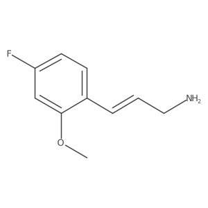 3-(4-Fluoro-2-methoxyphenyl)prop-2-en-1-amine结构式