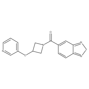 Benzo[c][1,2,5]thiadiazol-5-yl(3-(pyridin-3-yloxy)azetidin-1-yl)methanone结构式