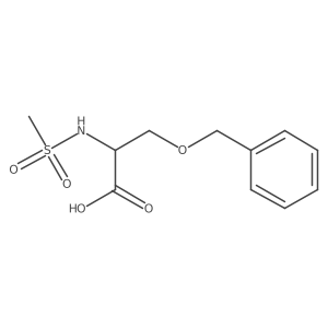N-(Methylsulfonyl)-O-(phenylmethyl)-D-serine Structure