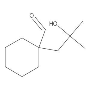 1-(2-Hydroxy-2-methylpropyl)cyclohexane-1-carbaldehyde Structure