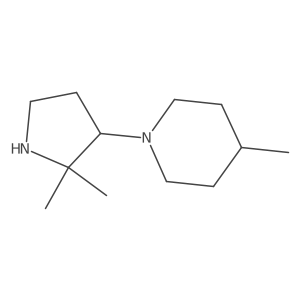1-(2,2-Dimethyl-3-pyrrolidinyl)-4-methylpiperidine结构式