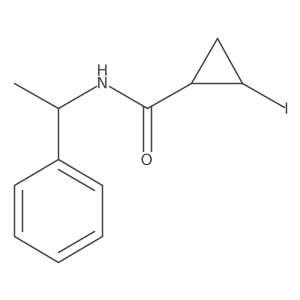 (1R,2R)-2-Iodo-N-((R)-1-phenylethyl)-cyclopropanecarboxamide结构式