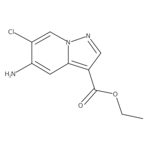 Ethyl 5-amino-6-chloropyrazolo[1,5-A]pyridine-3-carboxylate结构式